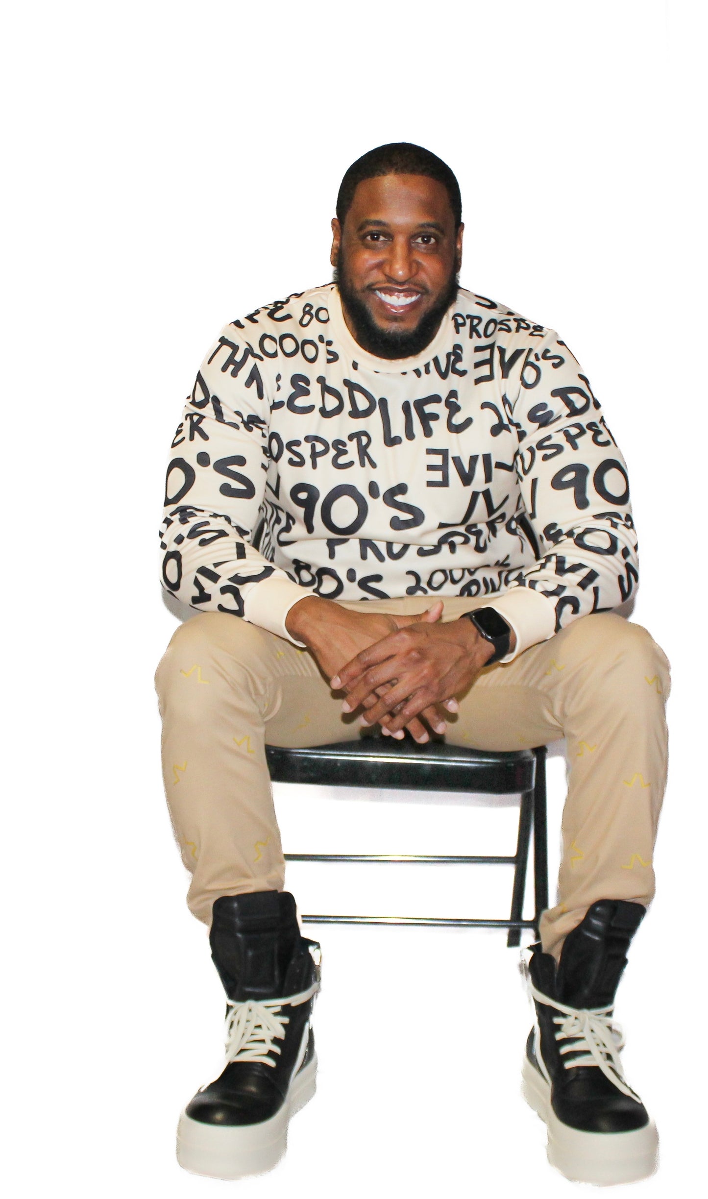 LIVE LIFE TAN GRAFFITI SWEATER