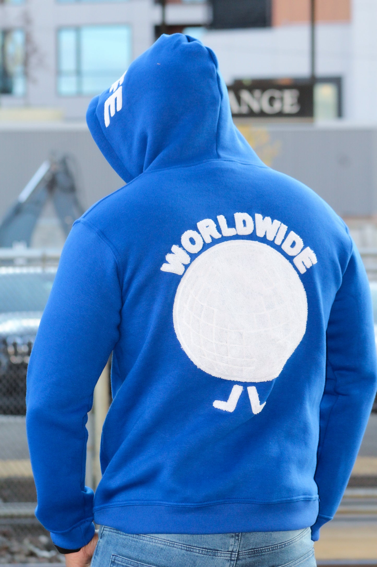 LIVE LIFE WORLDWIDE BLUE HOODIE