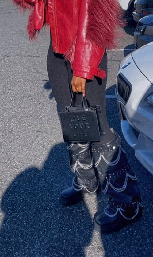 LIVE LIFE BLACK BAG