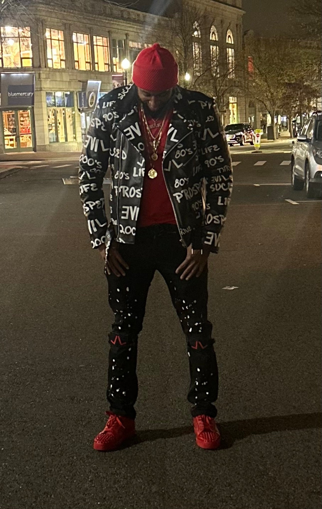 Live Life LL Patch Black Jeans