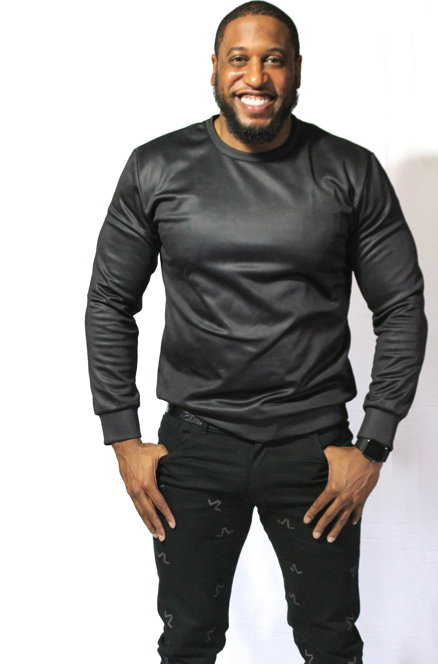 LIVE LIFE BLACK CHINO PANTS