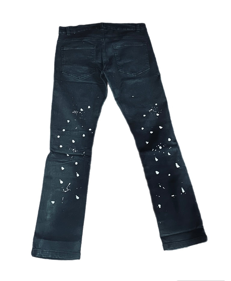 Live Life LL Patch Black Jeans