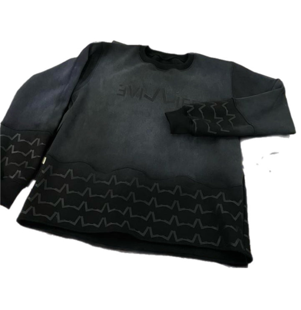 Black Washed Sweater