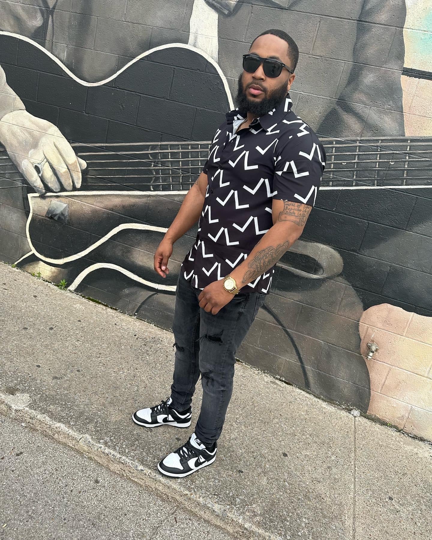 LL MIDNIGHT BUTTON UP