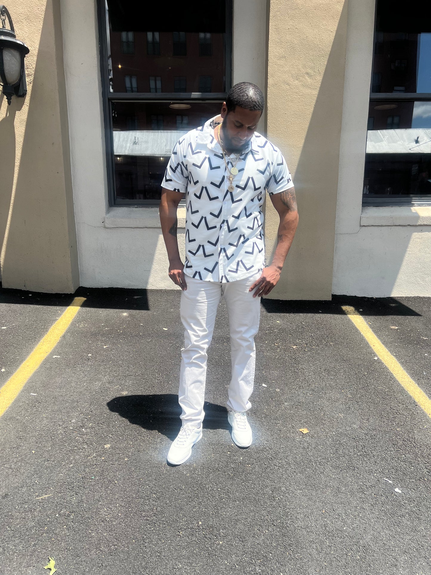 LL SNOW BUTTON UP
