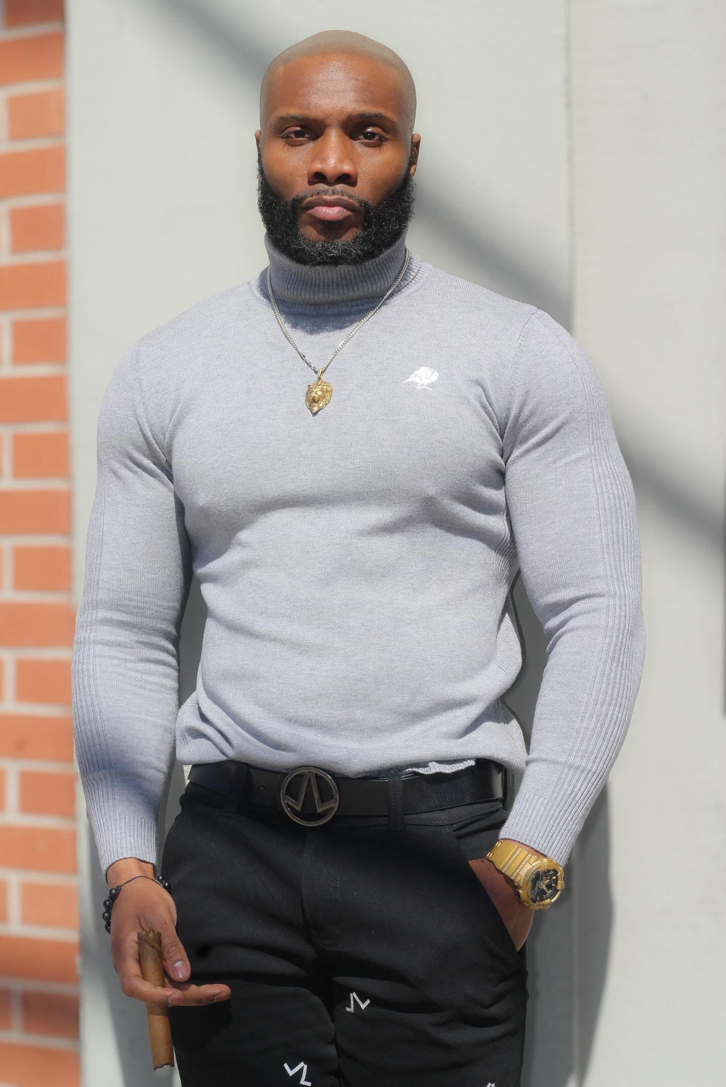Live Life Primary Gray Sweater