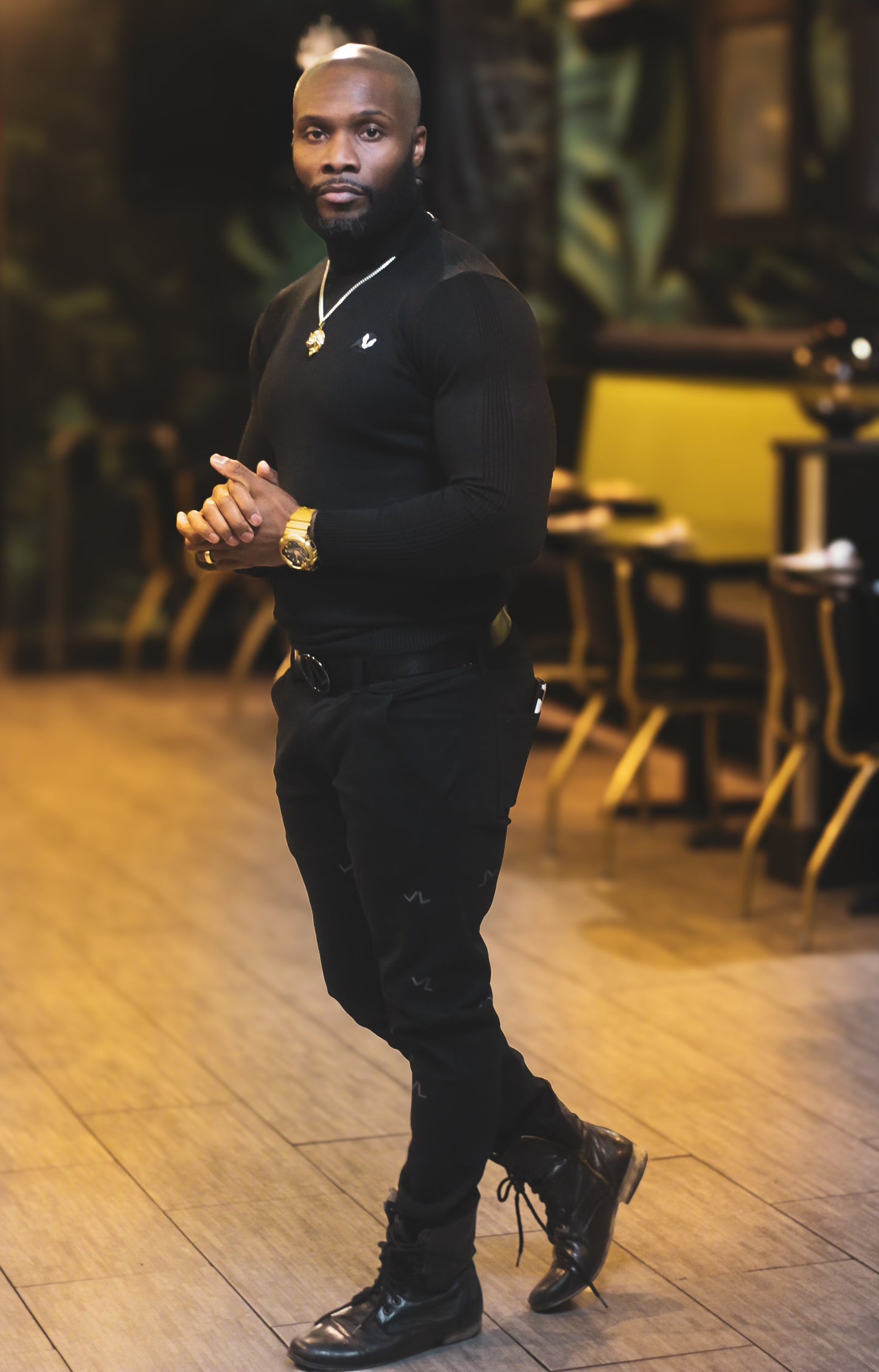Live Life Primary Black Sweater