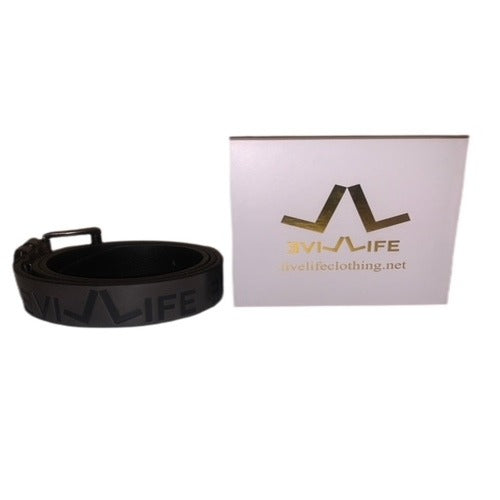 Gray Live Life Signature Belt