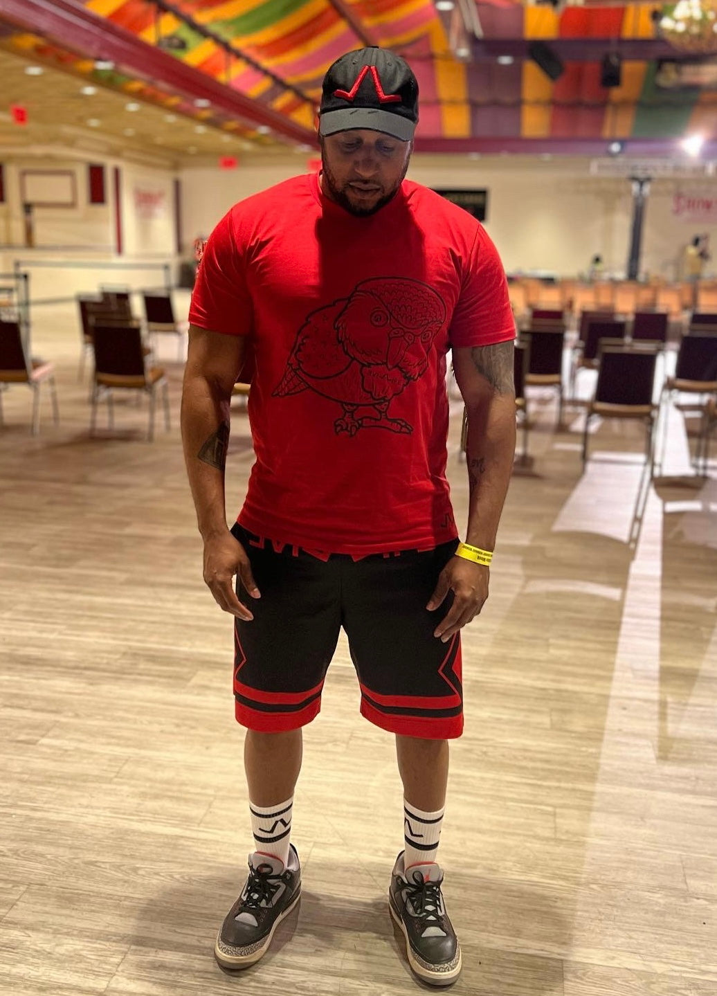 Mascot Black Red Short Set