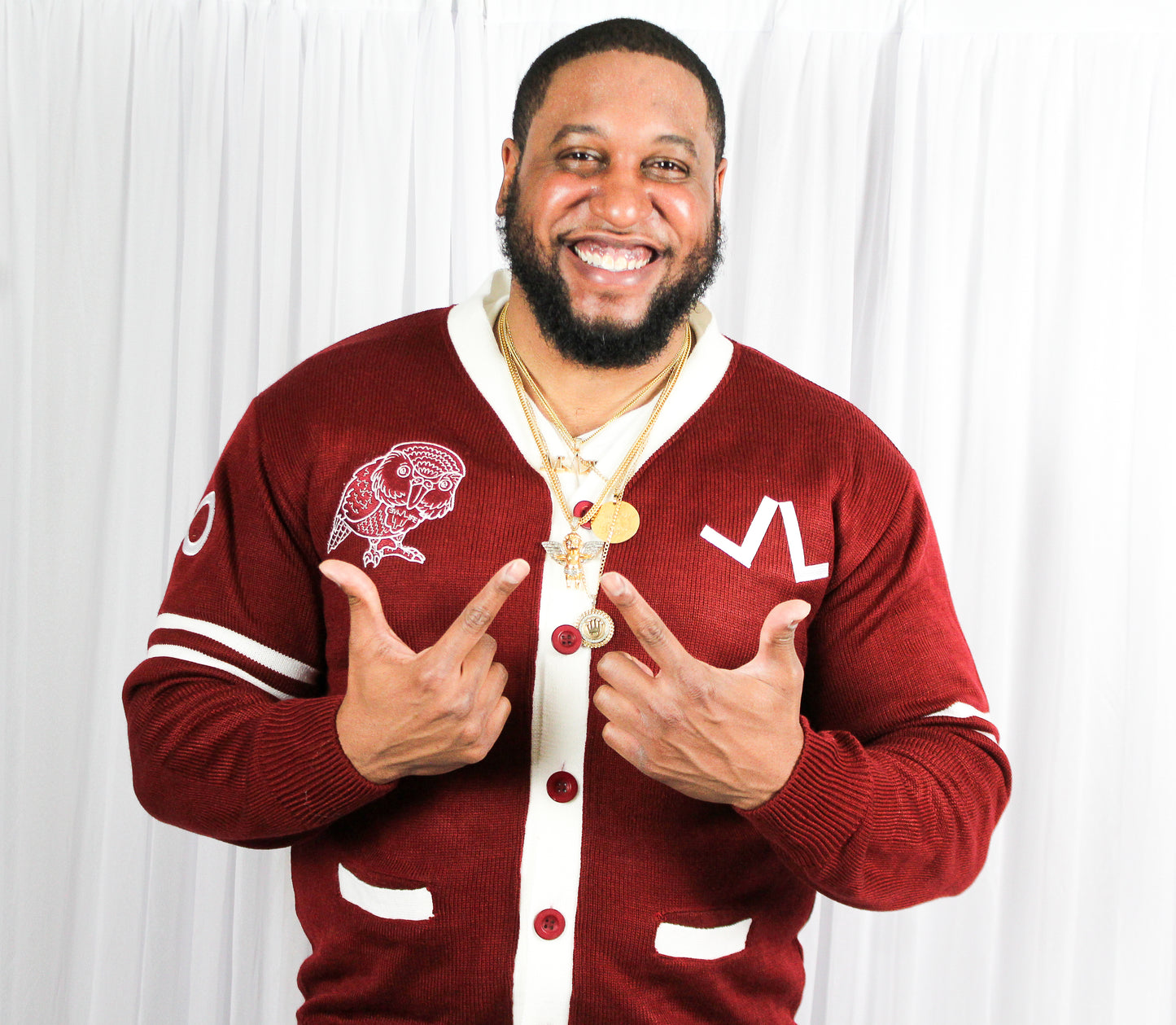 LIVE LIFE BURGUNDY CARDIGAN