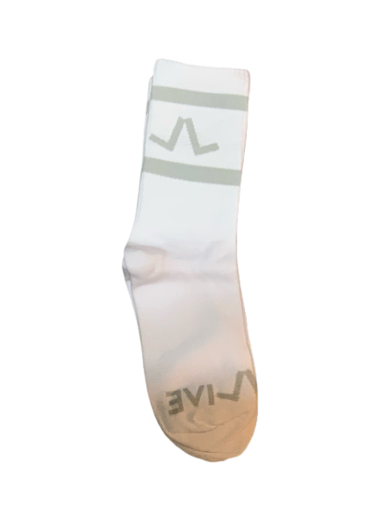Live Life Gray Mid Calf Socks