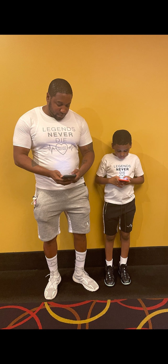 LIVE LIFE BLACK SHORTS (KIDS)