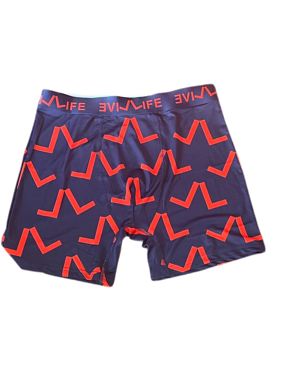 Live Life Boxers (blue and red)